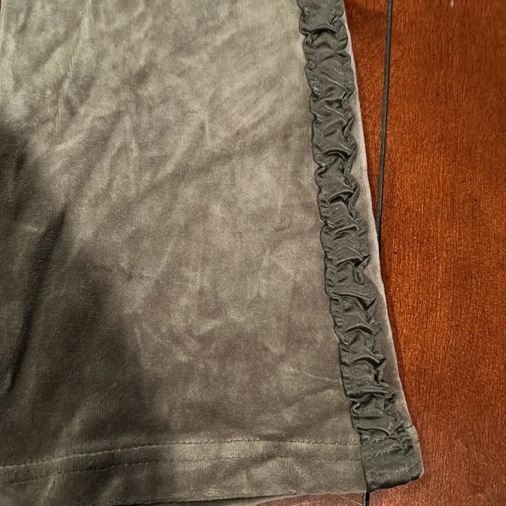 NWT Gymboree Harvest Leaves velour yoga ruffle pant olive green Size 6 2007